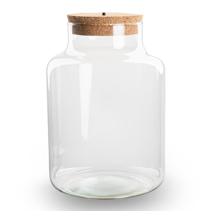 Terrarium Little Milky mit LED-Beleuchtung – Ø 17 cm, H 25 cm