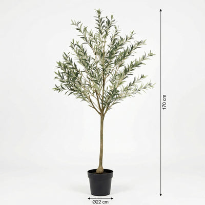 Künstlicher Olivenbaum, 172 cm – Mediterranes Flair ohne Pflege