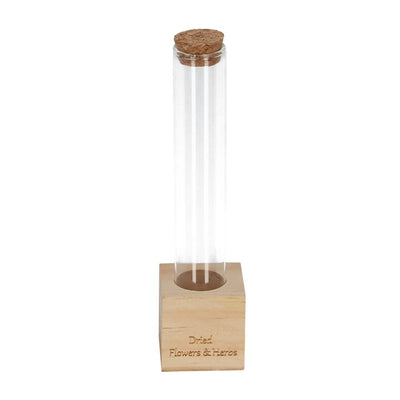 Wooden Dried Flower Stand Tube S: Decorative object for dried flowers & herbs