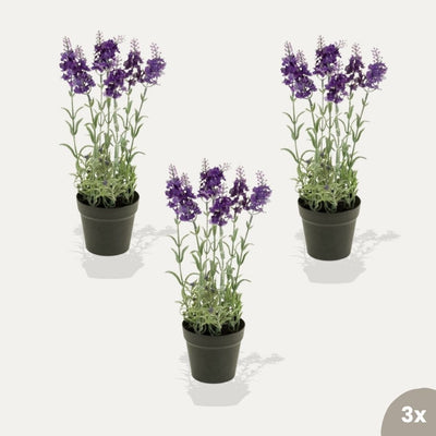 Lavendel 3 Stück - Kunstpflanzen - Bündel
