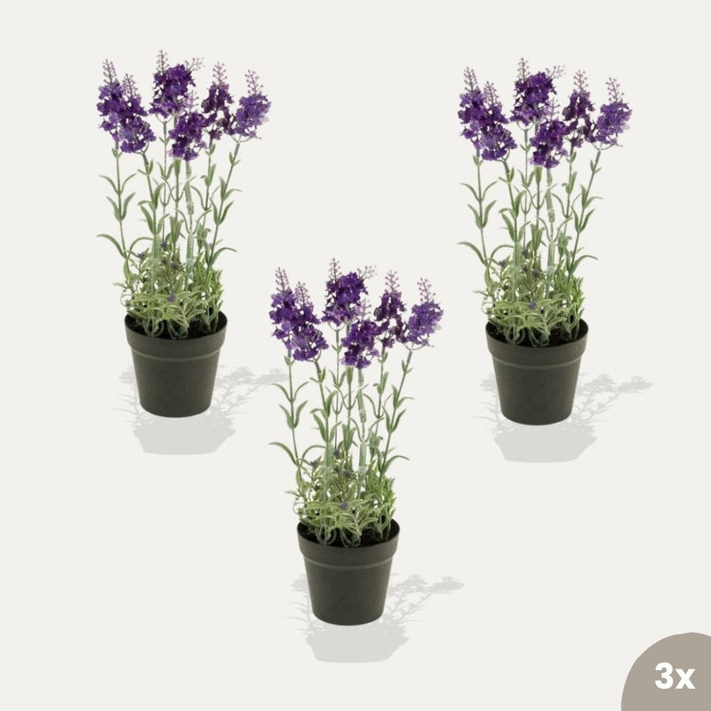 Lavendel 3 Stück - Kunstpflanzen - Bündel