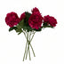 5x Kunstrosen Pfingstrosen Dunkelrosa 65cm Bild 1