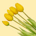 Tulpen-Strauß Gelb – 10 Stück – „Real Touch“ Kunsttulpen – 42 cm (gelb) Bild 2
