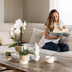 Hummingbird Home Sand Flower Pot Ø12cm – Elegant Accent for Your Home Bild 5