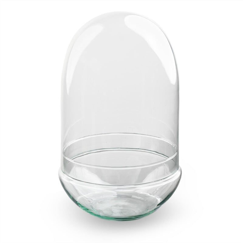 Eiförmige Terrariumflasche Egg XL mit Glaskuppel, 30cm hoch