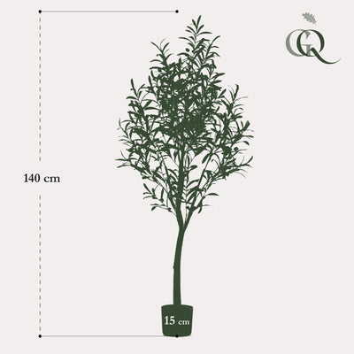 Kunstpflanze Olivenbaum Olea Europaea, 140 cm