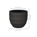 Topf Bordo New Ei: Eleganter Blumentopf D55 x H46cm in Erdoptik Bild 2