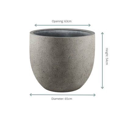 Grigio New Egg Concrete Pot D65 x H54