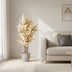 Künstlicher gelber Eucalyptus, 125cm – pflegeleichte Deko-Pflanze Bild 2