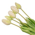 Künstliche Tulpen Weiß/Grün, 42cm, 5 Stück 'Real Touch' Bild 2