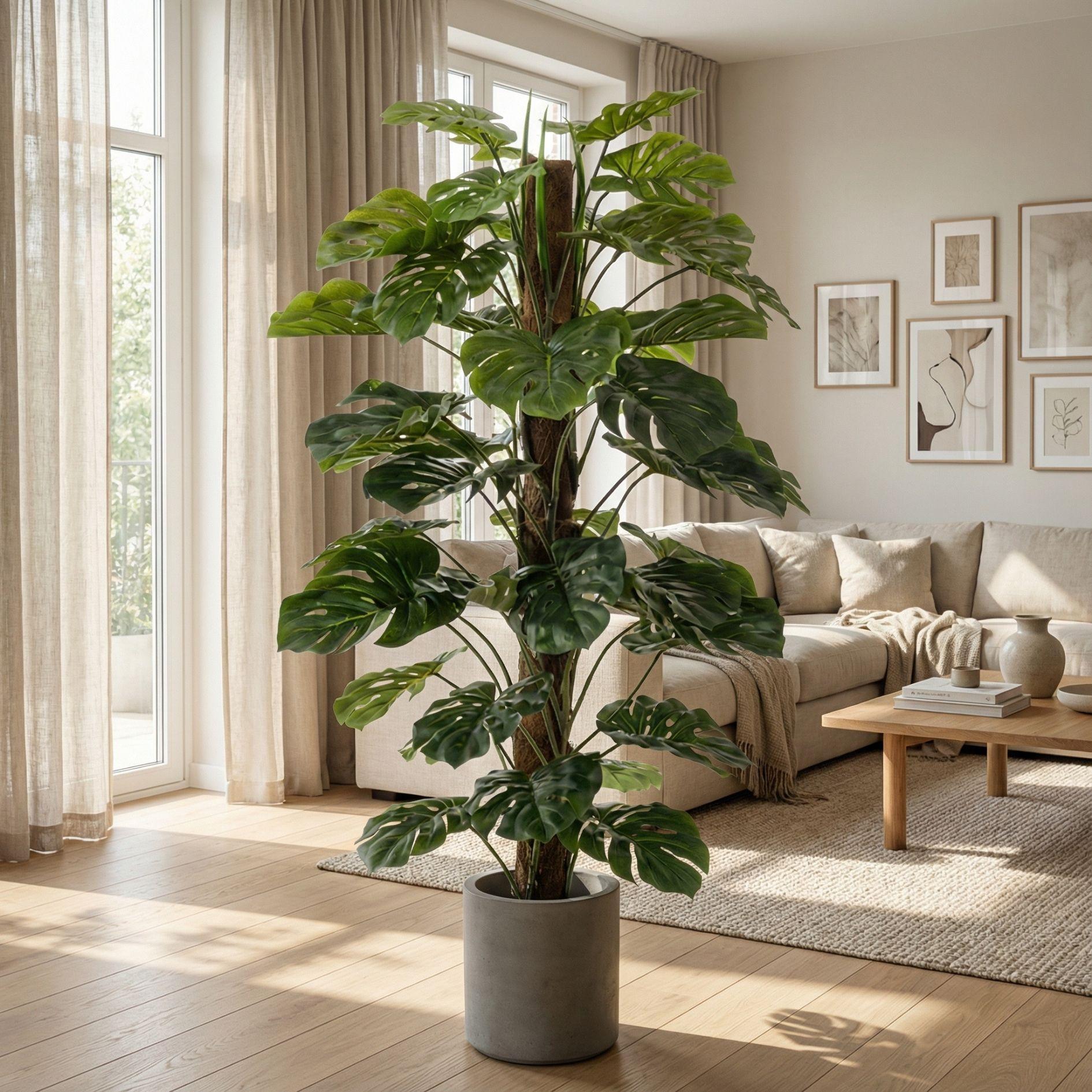 Monstera on pole 150 cm - Kunstplant - Artificial plant