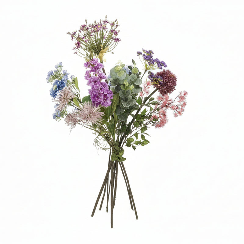 Kunstblumenstrauß Pastell, 70-90 cm – Stimmungsvolle Deko