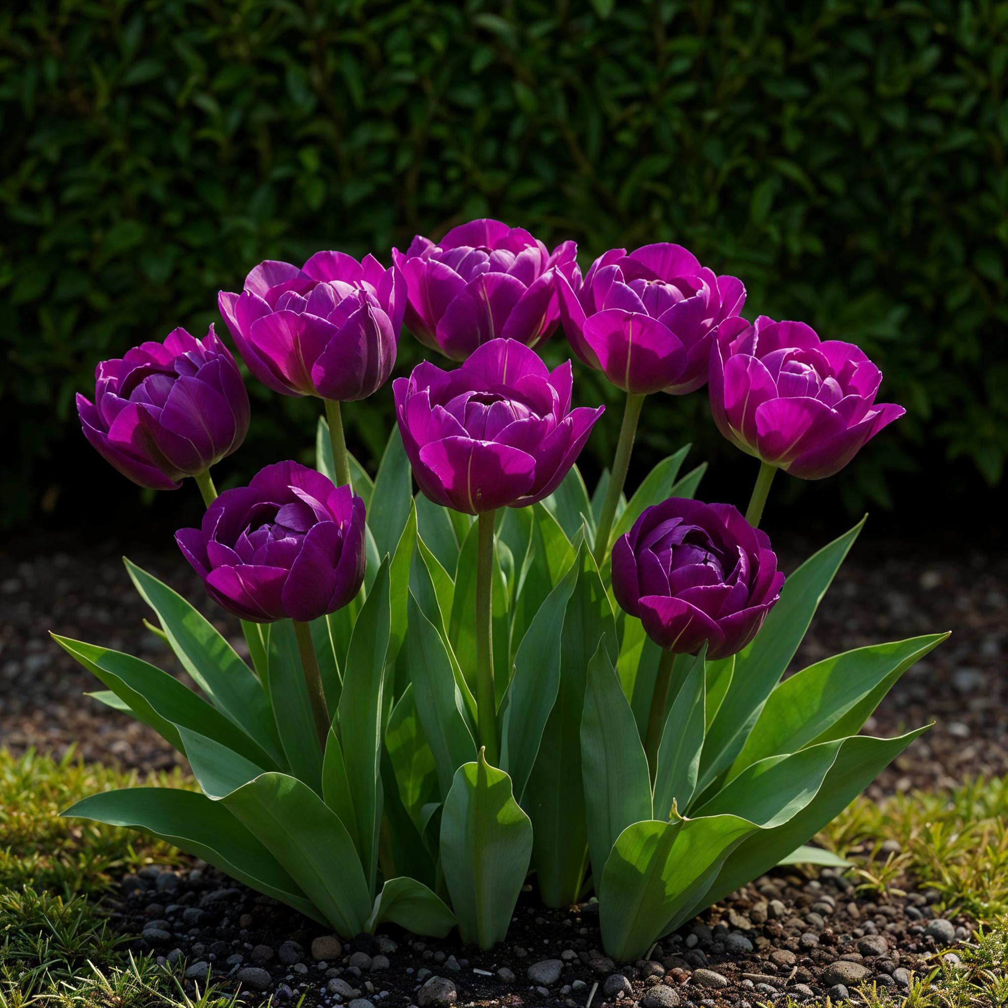 GreenboutiQ - Blumenzwiebeln - Tulp Double Lilac - Bulbs Hardy Perennial - Farbe Lila - 50 Stück - Zwiebelgröße 11/12 - XXL Pack
