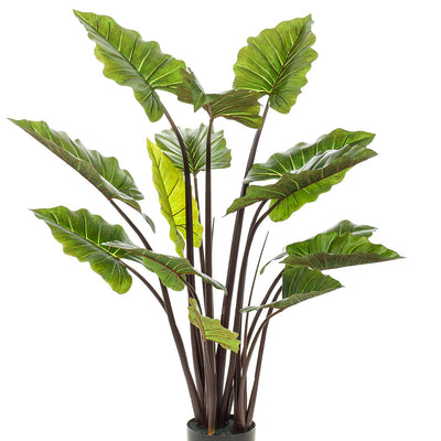 Kunstpflanze Colocasia Pink China, Elefantenohr, 130 cm
