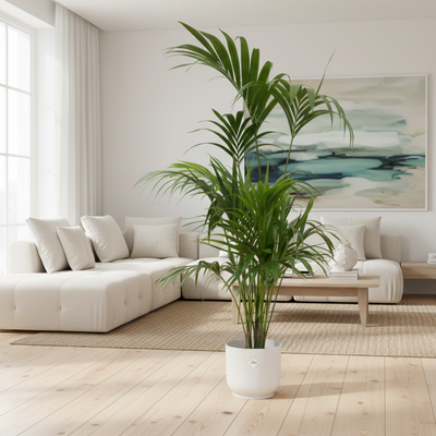 Kentia-Palme mit elho Topf weiß Ø30 - 180 cm