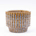Rustikaler Keramiktopf Echo Blau/Braun D10,8 H9 cm - Charaktervoll Bild 1