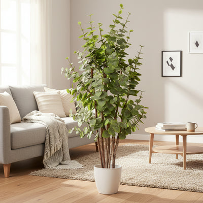 Künstlicher Eukalyptus grün, 120cm - Pflegeleichte Deko-Pflanze