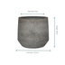 Pot Harith L Dioriet Grey - D53,5 x H48 Bild 2