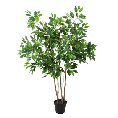 Künstlicher Ficus Benjamina, 128 cm – Dekoration ohne Aufwand