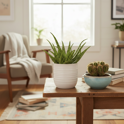 Aloe Spider & Hylocereus Undatus Duo – 2 Pflanzen im Ø10,5cm Topf