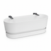 Elho Topf Greenville Easy Balcony D25 cm - Weiß für Balkon & Terrasse Bild 1