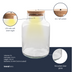 Terrariumflasche mit Beleuchtung – Milky – Ø 21 cm, Höhe 30 cm Bild 3
