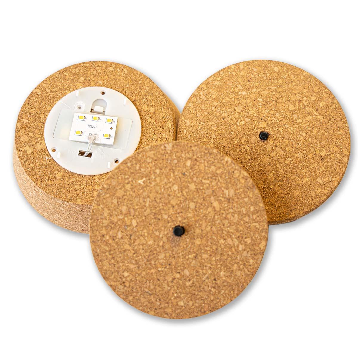 Led kurk S  - Kurk met verlichting - LED lamp voor terrarium - 10,3 x 9 x 2,7 cm