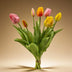 7 'Real Touch' Kunsttulpen – Bunter Strauß, 42 cm Bild 3