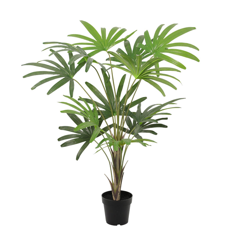 Künstliche Rhapis Excelsa Palme, 120 cm – Pflegeleicht & Dekorativ