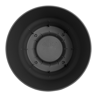 Elho Greenville Rund Topf Schwarz - D30 x H28 cm