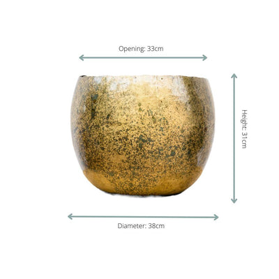 Plant Pot Ellen Brass - 38x31 cm Brass Finish