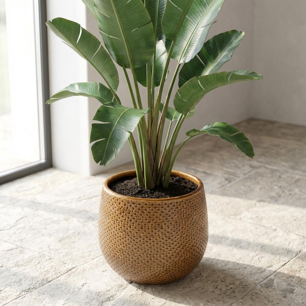 Pot Gabriel rond oker D14