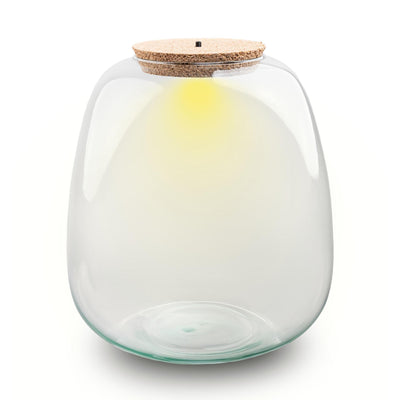Terrariumglas mit Beleuchtung - Emma - Ø 23 cm ↑ 25 cm