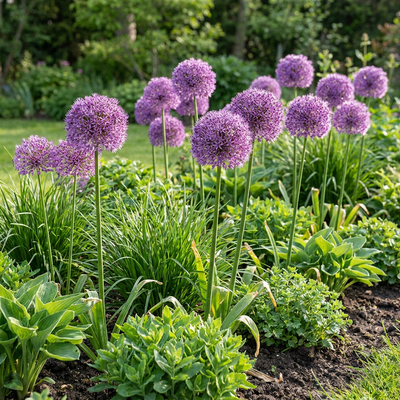 10x Allium Gladiator Zwiebeln - Lila Traum für Ihren Garten