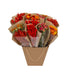 Dried Flowers Mono Mix Orange, 50cm - Natural Decorative Bouquet Bild 1