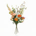 Kunstblumenstrauß Amber Peach Deluxe, 105 cm, 12 Stiele, Real Touch Bild 1