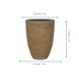 Ben Strawgrass Pot - D30 x H41 cm - Natural Elegance Bild 2