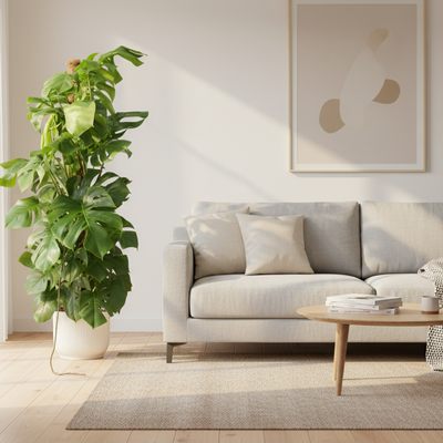 XL Monstera Pertusum mit elho Topf, 150 cm