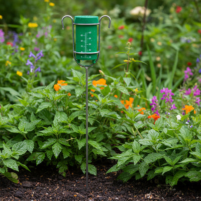 Regenmesser 40ml mit 95cm Stab für Garten & Wetter