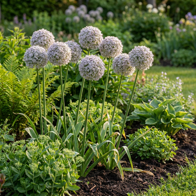 Allium Ping Pong '320x' - Zierlauch Zwiebeln, weiß, Sommerblüher