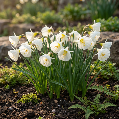 80x Narzisse White Petticoat - Weiße Frühlingsboten für Ihren Garten
