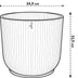 Elho Vibes Fold Planter with Wheels, Pink, Ø35xH33cm Bild 3
