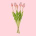 Tulpen boeket Roze - 10 stuks - 'Real Touch' Kunst tulpen - 42 cm (Pink) Bild 1