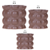 Kolibri Combi-Deal: 3 Braun Cotton Cachepots 6-12cm for Orchids Bild 2