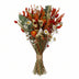 Getrocknete Blumen: Klassischer Orange-Strauß (4 Stück, 60cm) Bild 1