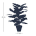 Calathea im Topf - 65 cm hoch - Kunstpflanze Bild 2