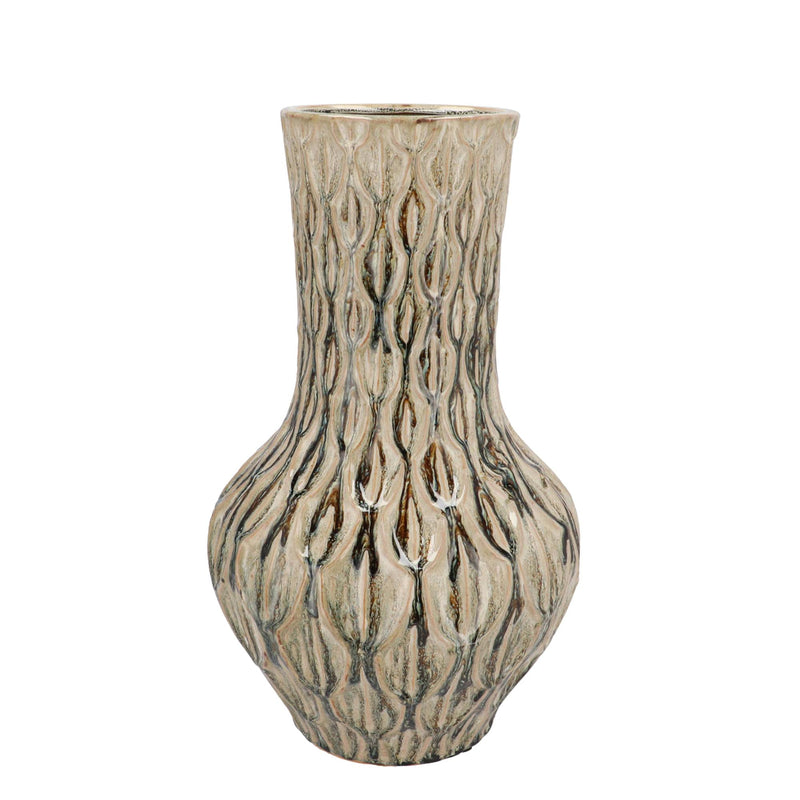 Vase Stein M - Boa Grün: Luxuriöser Blickfang für Ihr Zuhause