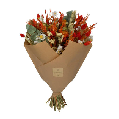 Getrocknete Blumen Klassisches Bouquet Orange ↕60cm