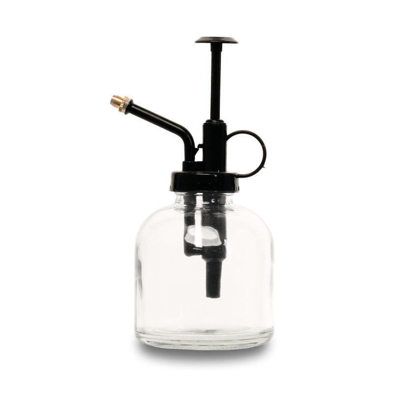 Glas Sprühflasche für Pflanzen – 300ml, Schwarz/Klar
