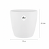 ELHO Brussels Round Plant Pot 25 cm White - Recycled Plastic Bild 2